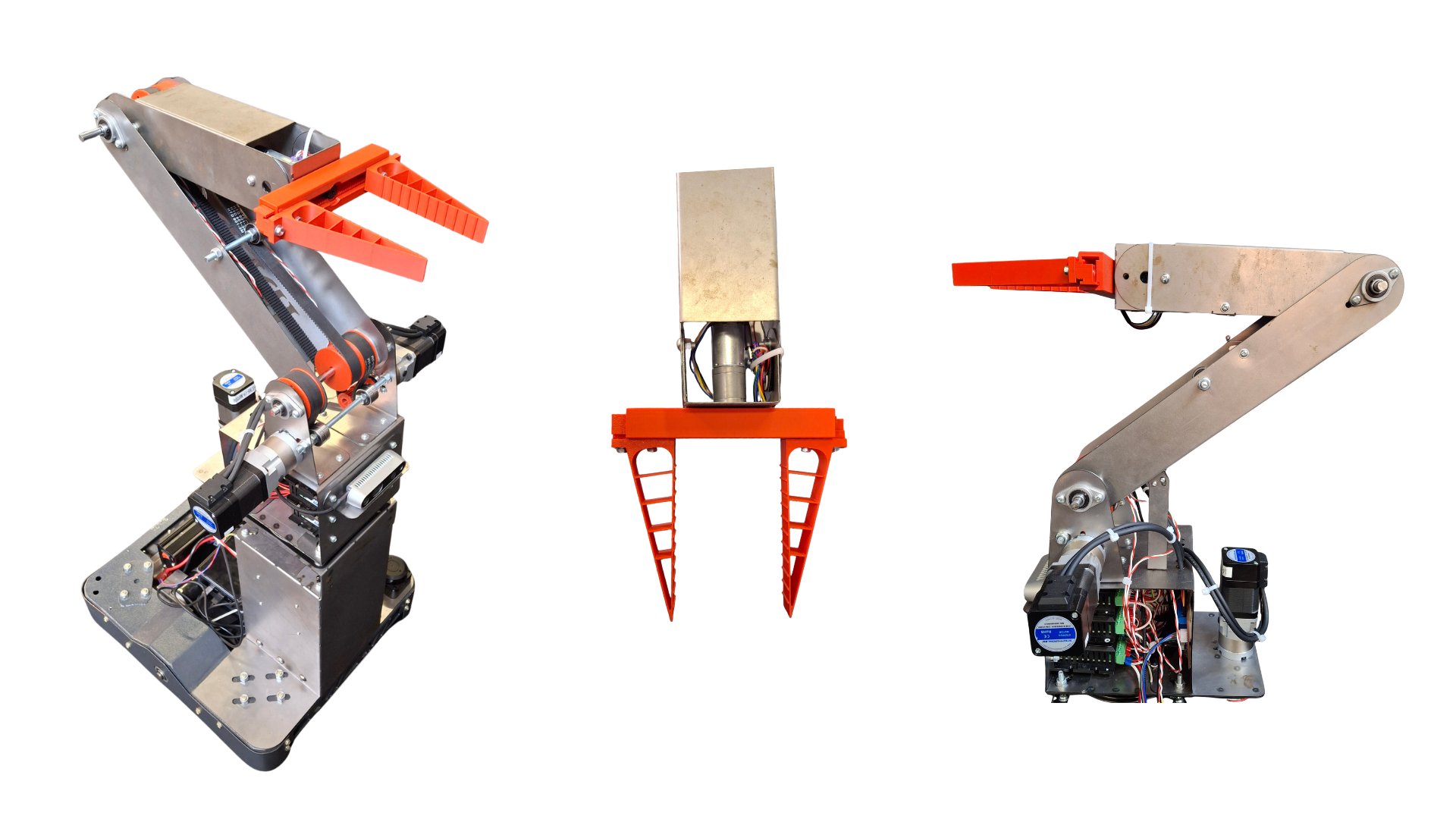 Robot completo con manipulador montado sobre la plataforma móvil